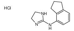 N-(2,3-二氢-1H-茚-4-基)-4,5-二氢-1H-咪唑-2-胺盐酸盐结构式