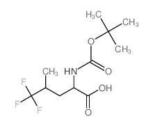 Boc-D,L-5,5,5-三氟亮氨酸结构式