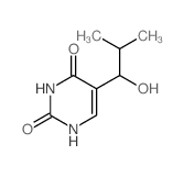 5-(1-hydroxy-2-methyl-propyl)-1H-pyrimidine-2,4-dione Structure