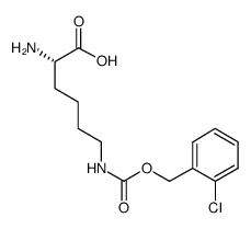 N6-(((2-氯苯基)甲氧基)羰基)-L-赖氨酸结构式