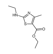 2-ethylamino-4-methyl-thiazole-5-carboxylic acid ethyl ester结构式