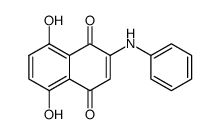2-anilino-5,8-dihydroxy-[1,4]naphthoquinone结构式