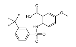 5-methoxy-2-[[3-(trifluoromethyl)phenyl]sulfonylamino]benzoic acid Structure