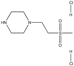 1-(2-甲磺酰基-乙基)-哌嗪二盐酸盐结构式