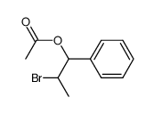 2-bromo-1-phenyl-propyl acetate结构式