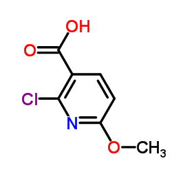 2-Chloro-6-methoxynicotinic acid structure