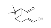 (1R,5R)-3-hydroxymethylene-6,6-dimethylbicyclo<3.1.1>heptan-2-one Structure
