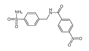4-nitro-N-[(4-sulfamoylphenyl)methyl]benzamide Structure