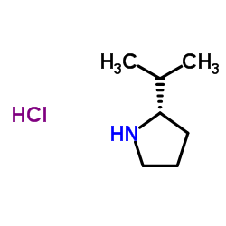 (S)-2-异丙基吡咯烷盐酸盐结构式