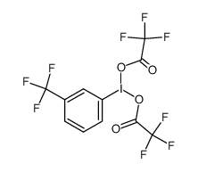 1-[bis(trifluoroacetoxy)iodo]-3-(trifluoromethyl)benzene Structure
