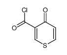 4H-Thiopyran-3-carbonyl chloride, 4-oxo- (9CI)结构式