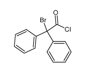 Bromo-diphenyl-acetyl chloride Structure