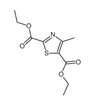 4-methyl-thiazole-2,5-dicarboxylic acid diethyl ester结构式