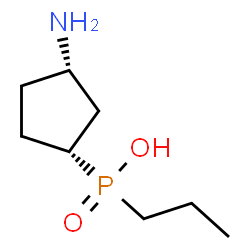 Phosphinic acid, [(1R,3S)-3-aminocyclopentyl]propyl-, rel- (9CI)结构式