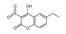 6-ethyl-4-hydroxy-3-nitrochromen-2-one Structure