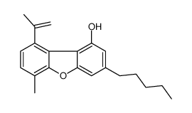 6-Methyl-9-isopropenyl-3-pentyldibenzofuran-1-ol结构式