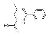 DL-N-benzoyl-α-aminopentanoic acid结构式