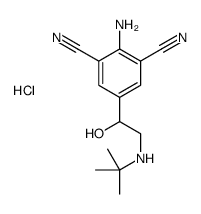 [2-(4-amino-3,5-dicyanophenyl)-2-hydroxyethyl]-tert-butylazanium,chloride结构式