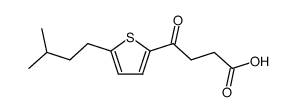 4-(5-isopentyl-[2]thienyl)-4-oxo-butyric acid Structure
