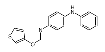 thiophen-3-yl N-(4-anilinophenyl)methanimidate结构式