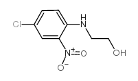 4-氯-N-(2-羟基乙基)-2-硝基苯胺结构式