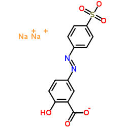 5-(4-Sulfophenylazo)salicylic Acid Disodium Salt Structure