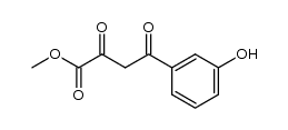 4-(3-hydroxy-phenyl)-2,4-dioxo-butyric acid methyl ester结构式