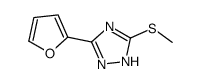 5-(furan-2-yl)-3-methylsulfanyl-1H-1,2,4-triazole结构式