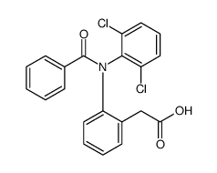 2-[2-(N-benzoyl-2,6-dichloroanilino)phenyl]acetic acid结构式