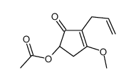 [(1R)-4-methoxy-2-oxo-3-prop-2-enylcyclopent-3-en-1-yl] acetate Structure