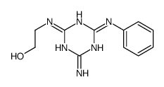 2-[(4-amino-6-anilino-1,3,5-triazin-2-yl)amino]ethanol结构式