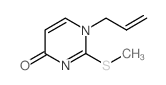 4(1H)-Pyrimidinone, 2-(methylthio)-1-(2-propen-1-yl)-结构式