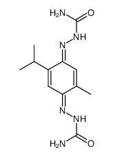 2-isopropyl-5-methyl-[1,4]benzoquinone disemicarbazone Structure