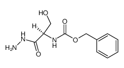 N-benzyloxycarbonyl-D-serine hydrazide结构式