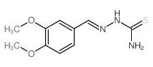 Veratraldehyde (8CI), thiosemicarbazone结构式