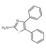 2-氨基-4,5-二苯基噻唑结构式