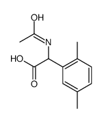 2-乙酰氨基-2-(2,5-二甲基苯基)乙酸结构式