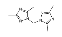 1-[(3,5-dimethyl-1,2,4-triazol-1-yl)methyl]-3,5-dimethyl-1,2,4-triazole结构式