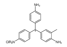 4,4',4''-triamino-3-methyl-tritylium, chloride Structure