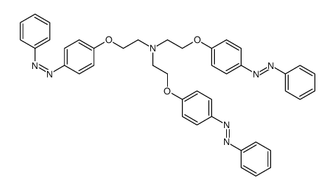 β-(p-Phenylazophenoxy)-N,N-bis[2-(p-phenylazophenoxy)ethyl]ethanamine结构式