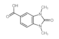 1,3-二甲基-2-氧代-2,3-二氢-1H-苯并咪唑-5-羧酸结构式