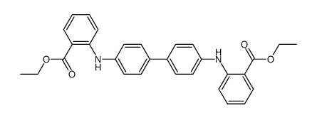 2,2'-[(1,1'-Biphenyl)-4,4'-diyldiimino]bisbenzoic acid diethyl ester结构式