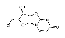 2,2'-Anhydro-1-(5-chloro-5-deoxy-β-D-arabinofuranosyl)uracil Structure