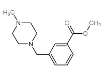 3-[(4-甲基哌嗪-1-基)甲基]苯甲酸甲酯结构式