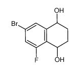 7-bromo-5-fluoro-1,2,3,4-tetrahydronaphthalene-1,4-diol结构式