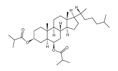 5α-cholestane-3β,6β-diyl di-isobutyrate结构式