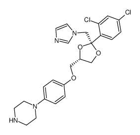 Deacylketoconazole structure