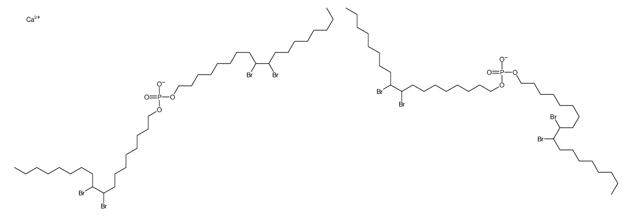 calcium tetrakis(9,10-dibromooctadecyl) bis(phosphate) Structure