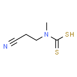 Carbamodithioic acid, (2-cyanoethyl)methyl- (9CI)结构式