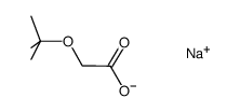 sodium tert-butoxyacetate Structure